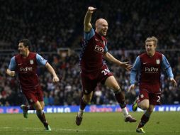 James Collins festejando su anotación la cual les supó a gloria ya que parecía que perdían el duelo ante Birmingham. REUTERS  /