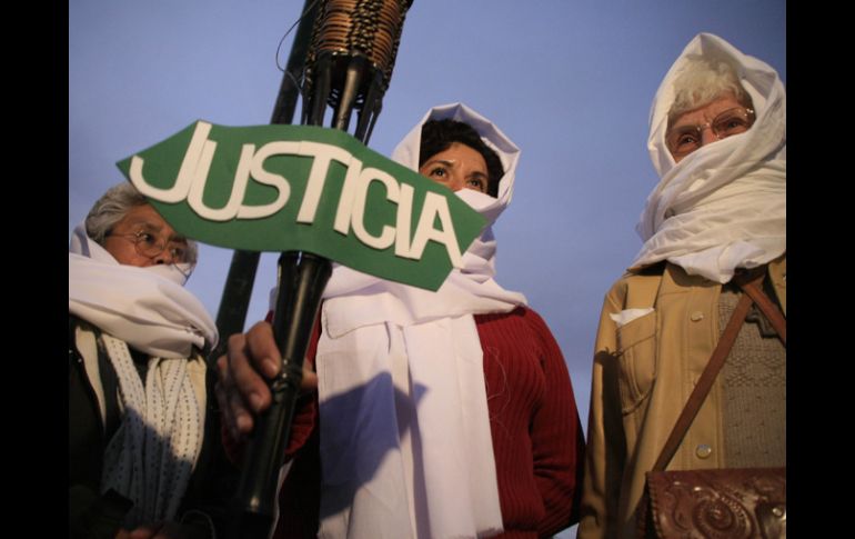 Mujeres durante una protesta previa en demanda de justicia para Marisela Escobedo. EFE ARCHIVO  /