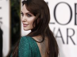 Angelina Jolie lució un electrizante vestido verde. AP  /