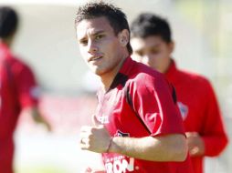 Lucas Ayala en una sesión de entrenamientos con el conjunto rojinegro. E. PACHECO  /