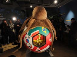 El monumento del pulpo adivino de la Copa del Mundo 2010. AFP  /