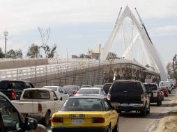 La inauguración del puente Atirantado se llevará a cabo el 29 de enero. A. CAMACHO  /