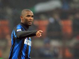 Samuel Eto'o en el partido del Inter de Milán ante el Cesena. AFP  /