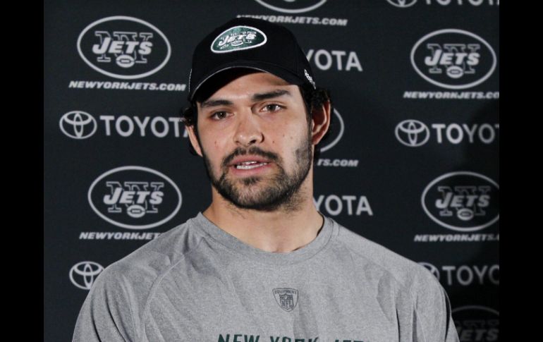 Mark Sánchez, mariscal de campo de los Jets de Nueva York, busca sorprender en la final de conferencia. AP  /