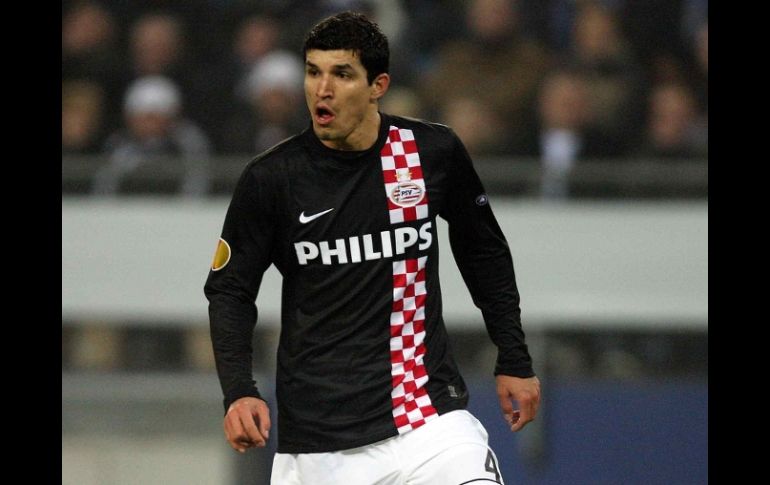 Fotografía de archivo del mexicano Francisco Rodríguez en un partido con el PSV. MEXSPORT  /