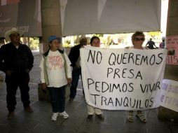 Desde hace varios años los ciudadanos de Temacapulín se han manifestado en contra de la Presa El Zapotillo. ARCHIVO  /