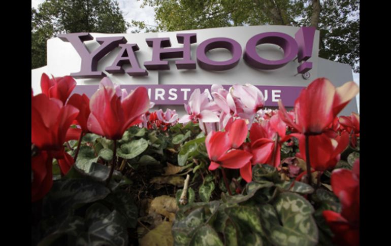 El logotipo de Yahoo en las oficinas centrales de la empresa en Sunnyvale, California. AP  /