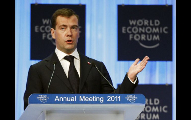 El presidente de la Federación Rusa, Dimitri Medvedev, inauguró el foro. REUTERS  /