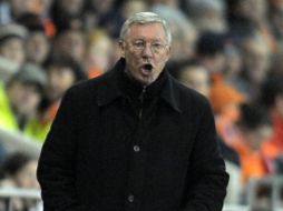 Alex Ferguson observando un partido del Manchester United. AFP  /