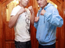 Jesús Jiménez (izq.) Víctor Terrazas, estelares para la función de hoy en la Arena Coliseo. E. PACHECO  /