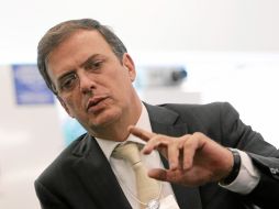 Marcelo Ebrard, por sexta ocasión en Guerrero, apoya al candidato. NTX  /