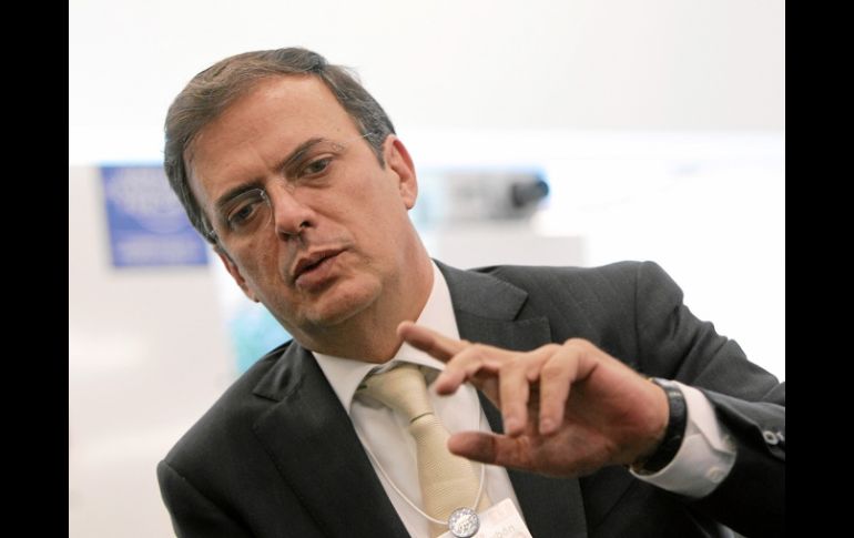 Marcelo Ebrard, por sexta ocasión en Guerrero, apoya al candidato. NTX  /