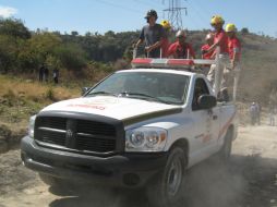 Bomberos de Tonalá realizaron el rescate de la víctima. O. RUVALCABA  /