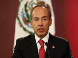 El Presidente Felipe Calderón reivindicó la situación positiva de la economía mexicana. ARCHIVO  /