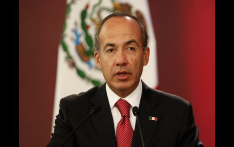 El Presidente Felipe Calderón reivindicó la situación positiva de la economía mexicana. ARCHIVO  /