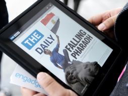 The Daily, un diario electrónico disponible en Estados Unidos con cobertura total. AFP  /