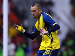 Vicente Matías Vuoso, abrió el marcador para las Águilas, desde el manchón de penal. MEXSPORT  /