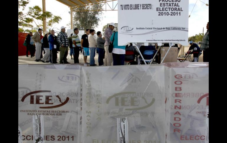 Aspectos de la votación de este domingo en el estado de Baja California Sur. El Universal  /