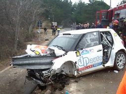 El pasado domingo Robert Kubica sufrió un grave accidente en su automóvil durante el Rally de Italia. AP  /