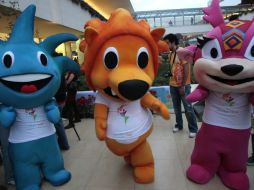 Las mascotas han sido parte fundamental en la promoción de la justa deportiva. S. NÚÑEZ  /