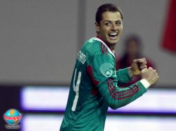 Javier Hernández jugó 80 minutos, salió de cambio por Luis Pérez. MEXSPORT  /