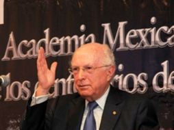 Labastida fue nombrado Acedémico numerario de la Academia Mexicana de la Lengua en 1997. ESPECIAL  /