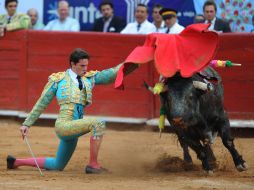 Imagen de la corrida de festejo del 65 aniversario de la Plaza México, el 7 de febrero. EFE  /