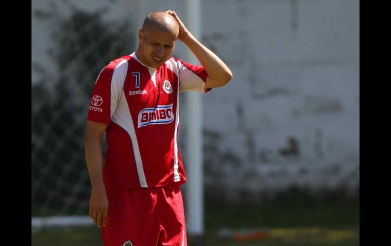 'Bofo' Bautista, durante una sesión de entrenamiento en Verde Valle. MEXSPORT  /