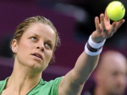 Kim Clijsters llega como número uno del mundo del circuito femenino. AFP  /