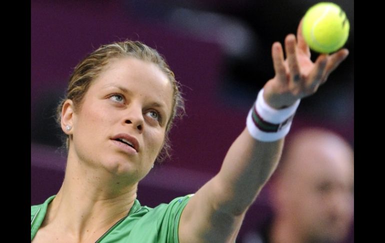 Kim Clijsters llega como número uno del mundo del circuito femenino. AFP  /