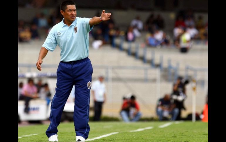 El técnico del San Luis, Ignacio Ambriz buscará de conseguir la victoria en casa en la Copa Libertadores. MEXSPORT  /