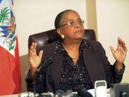 Mirlande Manigat se reunió hoy por más de una hora con el presidente dominicano. ARCHIVO  /