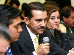 Martín Mendoza, Secretario de Finanzas, en su comparecencia ante el congreso local. E. BARRERA  /