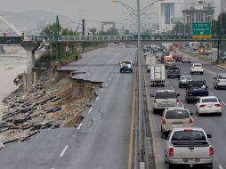 El paso de 'Alex' devastó la zona conurbada de Monterrey en julio de 2010. NOTIMEX  /