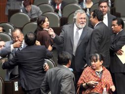 Diputados durante la sesión ordinaria de hoy de la Cámara Baja. EL UNIVERSAL  /