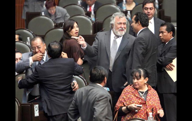 Diputados durante la sesión ordinaria de hoy de la Cámara Baja. EL UNIVERSAL  /