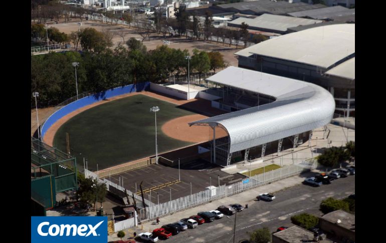 Vista aérea del Estadio Panamericano de Softbol. MEXSPORT  /