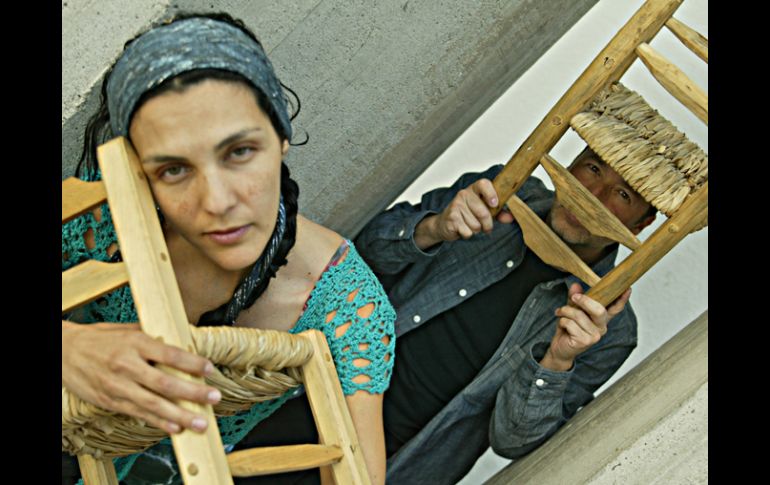 Marcos García y Beatriz Cruz son los codirectores del montaje Piedras de Agua.A. HINOJOSA  /