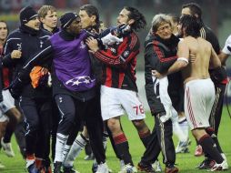 Gennaro Gattuso provocó un comflicto en la final del partido ante el Totenham en la Champions League. EFE  /