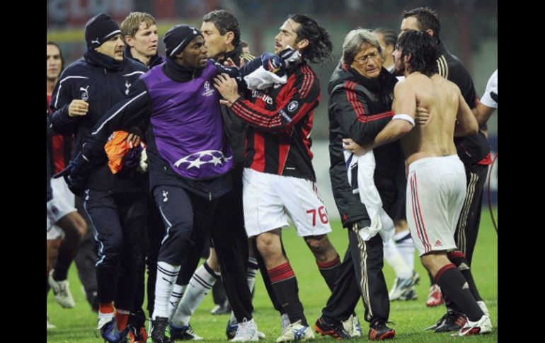 Gennaro Gattuso provocó un comflicto en la final del partido ante el Totenham en la Champions League. EFE  /