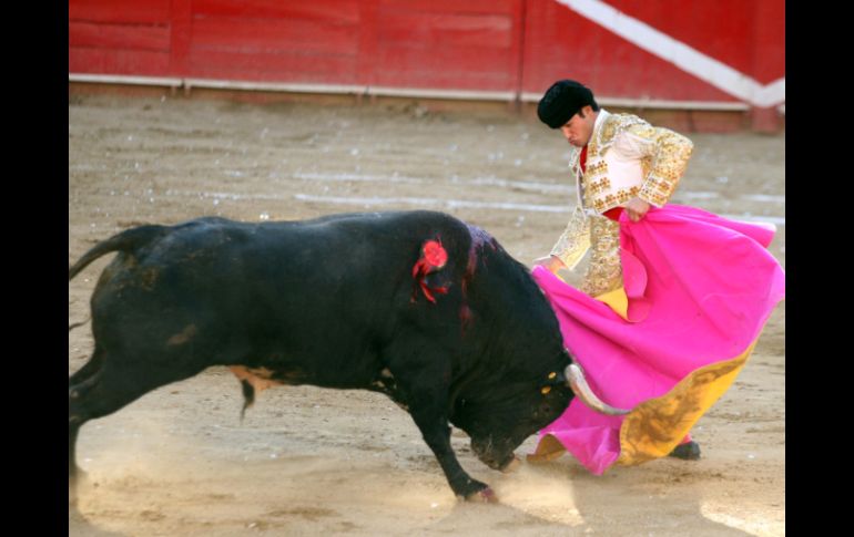 El tapatío Aldo Orozco lidió en la Nueva Progreso el domingo pasado. NTX  /