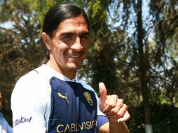 Paco Palencia, delantero de Pumas, piensa a futuro. MEXSPORT  /