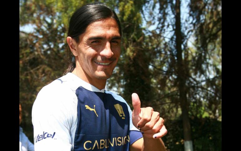 Paco Palencia, delantero de Pumas, piensa a futuro. MEXSPORT  /