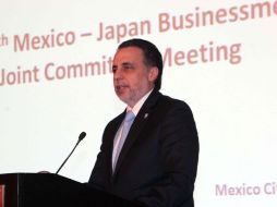 Bruno Ferrari, durante su participación en la 29a. Reunión Plenaria del Comité México-Japón. EL UNIVERSAL  /