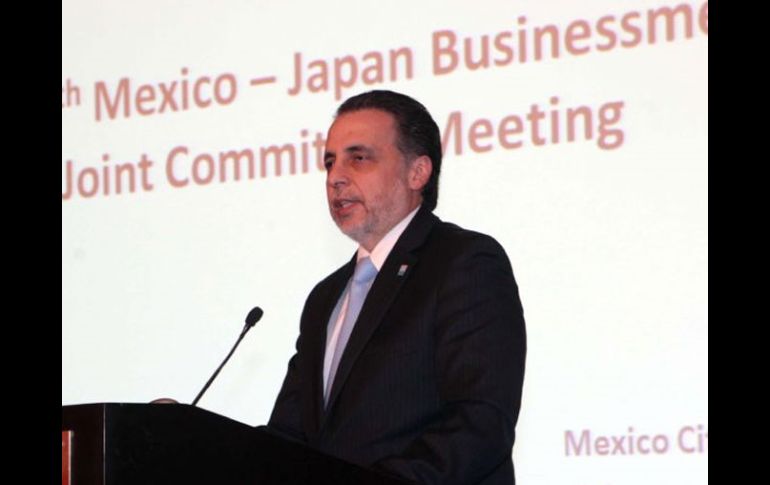 Bruno Ferrari, durante su participación en la 29a. Reunión Plenaria del Comité México-Japón. EL UNIVERSAL  /