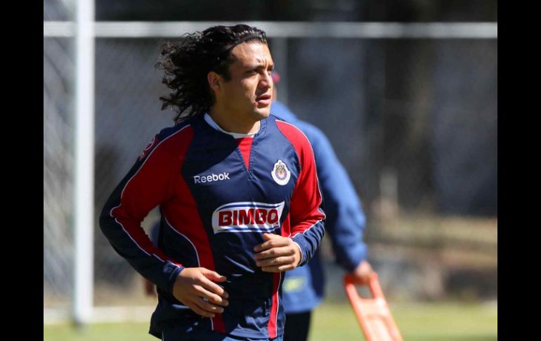 Reynoso trota durante el entrenamiento. MEXSPORT  /