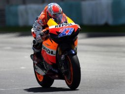 Casey Stoner dominó los tres ensayos de Moto GP. AFP  /