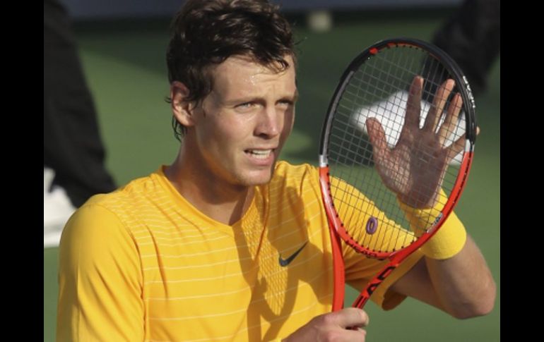 Tomas Berdych fue el primero en superar los cuartos de final del torneo de Dubai. EFE  /