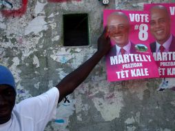 Martelly ocupó el segundo lugar en la primera vuelta de las elecciones de noviembre pasado. AFP  /