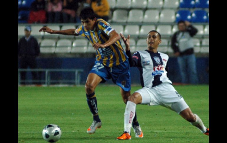 En un partido gris, los Tuzos del Pachuca y Los Gladiadores de San Luis empataron a cero goles. NTX  /